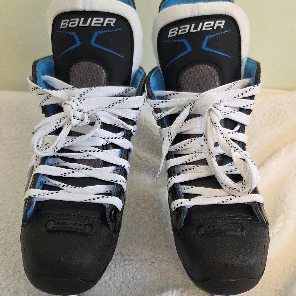 Bauer Black and Blue Ice Skates